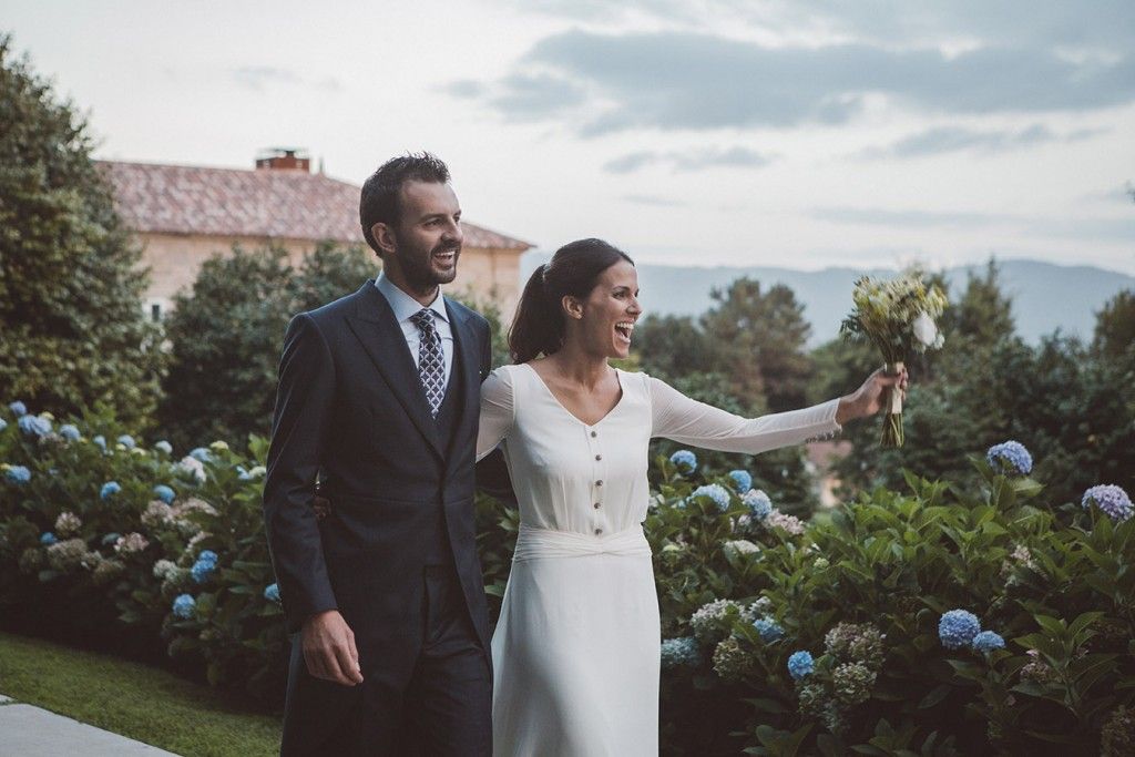 vestido de novia dos piezas